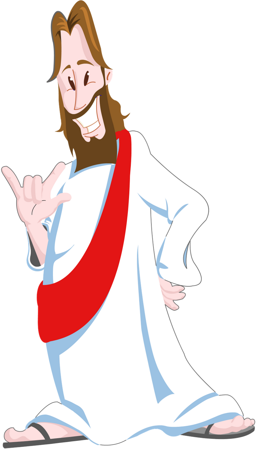 Jesus Libras Dizendo Eu Te Amo - Santiago (1600x1600), Png Download