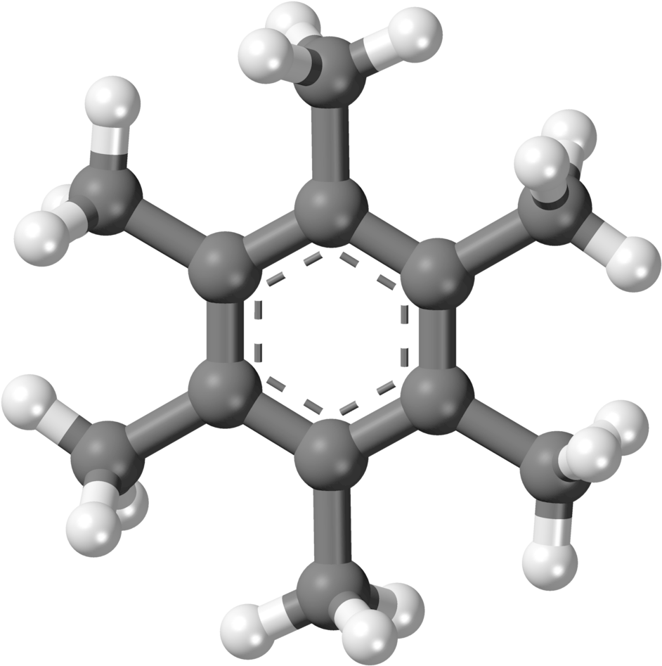 Hexamethylbenzene 3d Ball - Structure And Iupac Name Of Salicylic Acid (1019x1024), Png Download