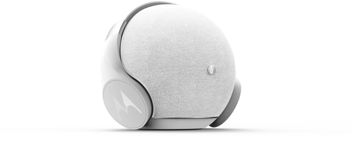 Motorola And Hubble Connected, The Cloud-based Platform - Motorola Wireless Stereo - Sphere+ White/silver (1200x750), Png Download
