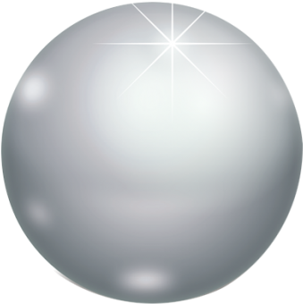Pure Pearls, Beads, Earrings, Pearl Png Png Images - Pearl White Transparent (400x374), Png Download