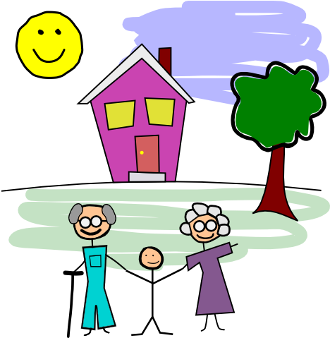 This Is The Image For The News Article Titled Grandparents/special - Grandparents Night (507x518), Png Download