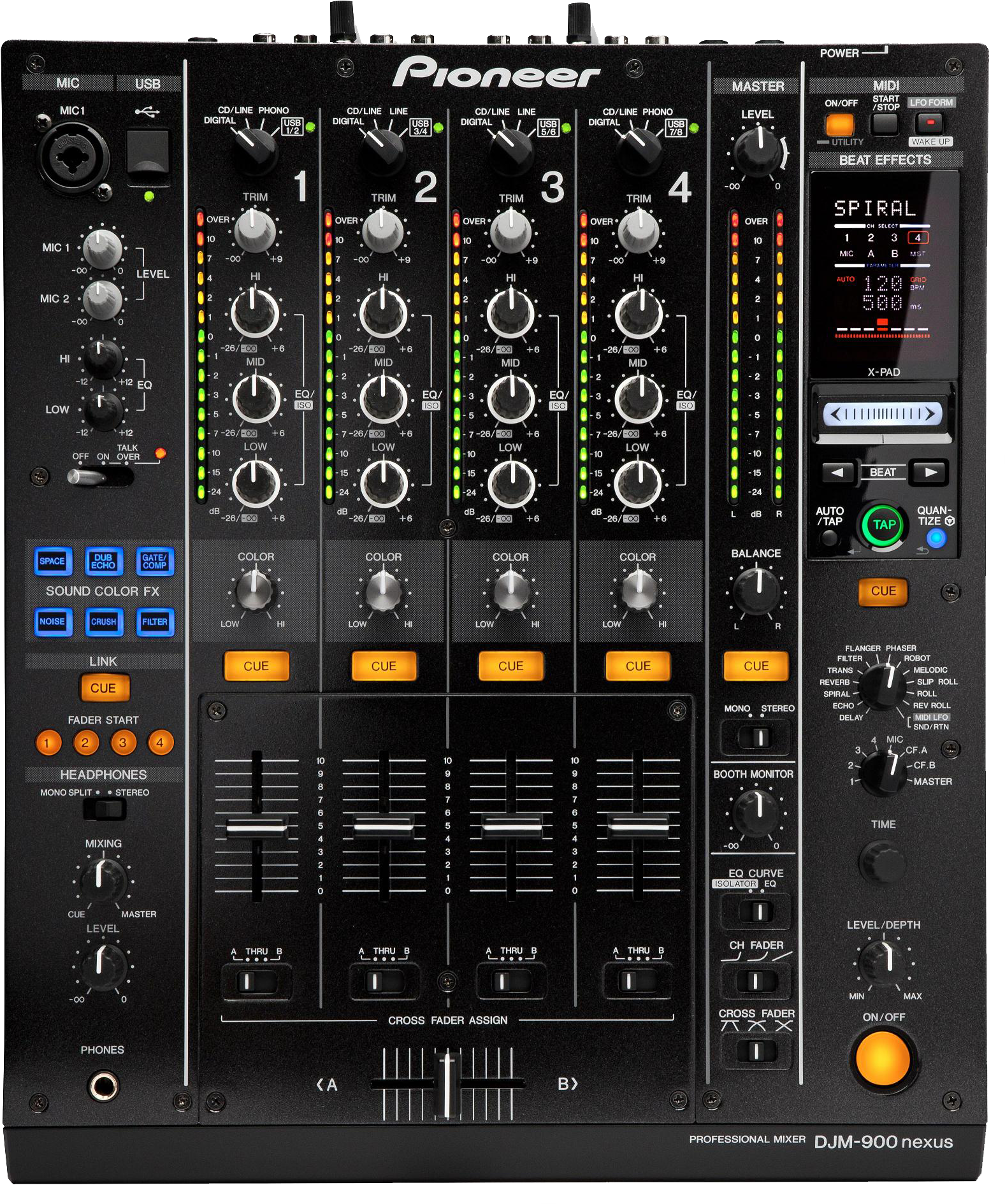 Pioneer Djm 900 Nexus Dj Mixer - Pioneer Mixer 900 Nexus (1622x1934), Png Download