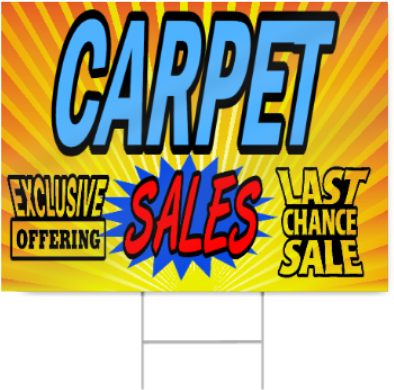 Carpet Sales Last Chance Sign - Poster (450x450), Png Download