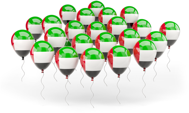 Illustration Of Flag Of United Arab Emirates - Uae Balloon Flag Png (640x480), Png Download