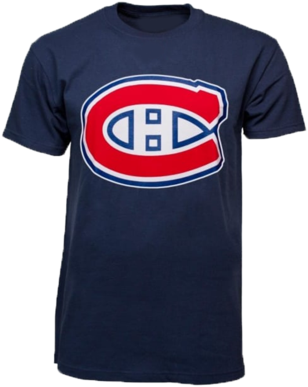 Montreal Canadiens Biggie Logo T-shirt - Nhl: Montreal Canadiens - 100th Anniversary Collector's (421x480), Png Download