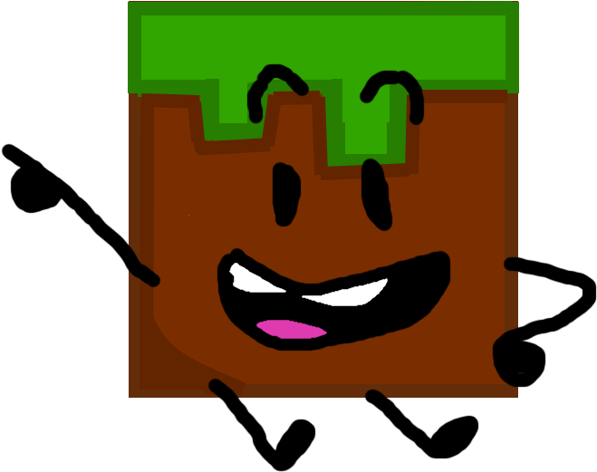 Grass Block Pose - Grass Block (800x600), Png Download
