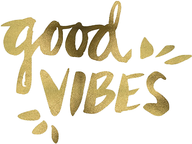 Transparent Transparencies Transparents Good Vibes - Good Vibes – Gold Ink Metal Print By Cat Coquillette (550x550), Png Download