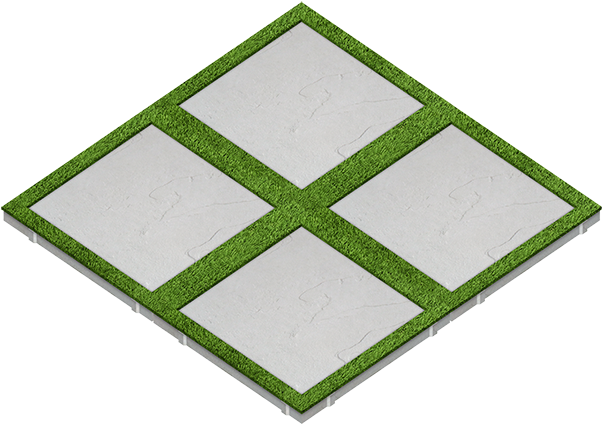 24” X 24” X 2” Border Grass - Bloco De Anotações Amarelo (640x448), Png Download