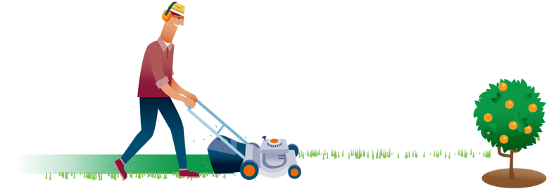 City Life Getting You Down Dreaming Of Living In The - Lawn Mower (800x294), Png Download