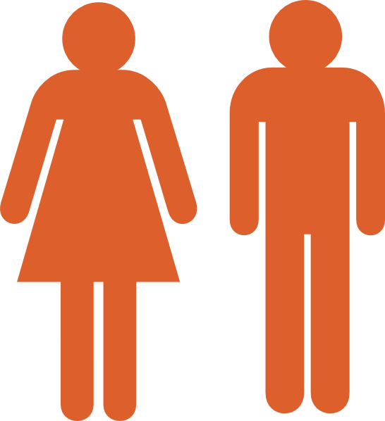 And Girl Stick Figure - Cancer Statistics South Africa 2015 (546x598), Png Download