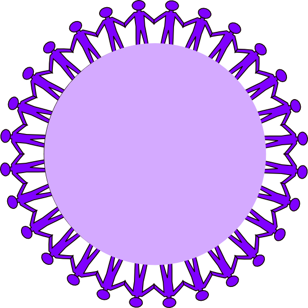 How To Set Use Circle Stick People Black No Border (600x600), Png Download