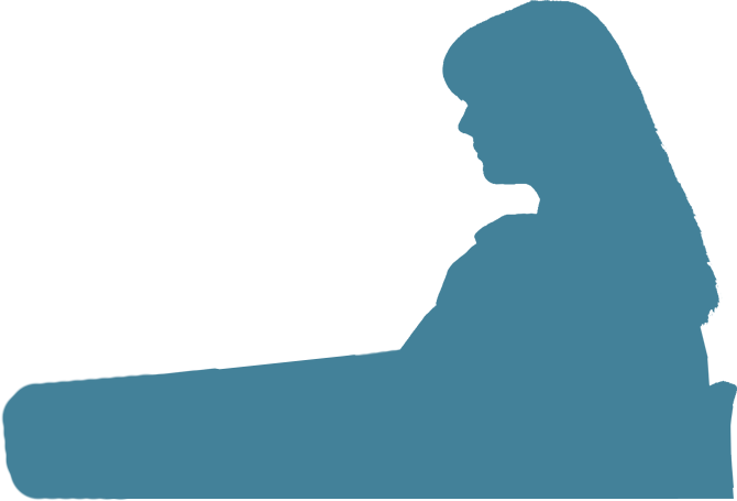 Computerwoman3a - Silhouette (670x455), Png Download