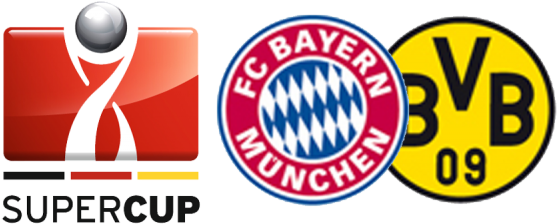 In A Closely Fought Match Between Borussia Dortmund - Bayern Vs Dortmund Super (600x243), Png Download