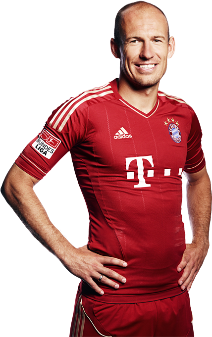Bayern Munich Robben 001 - Arjen Robben Png (475x684), Png Download