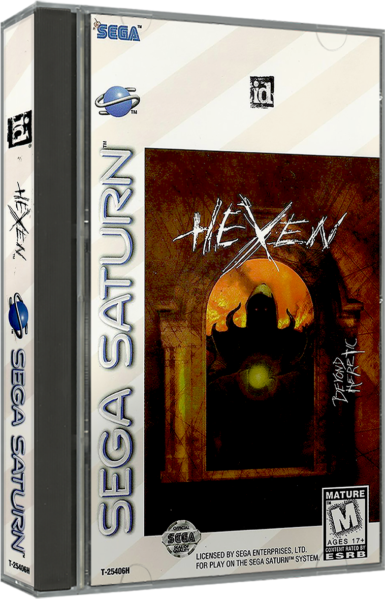 Sega Saturn Usa 3d Box Pack - Hexen Beyond Heretic For Macintosh 1997 Macos Game (787x1208), Png Download