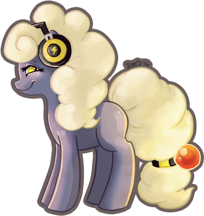 Bean-sprouts, Crossover, Headphones, Mareep, Pokémon, - Mareep (1024x1024), Png Download