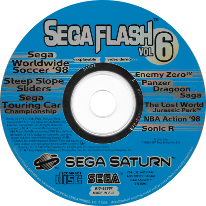 Sega - Sega Flash Volume 3 Sega Saturn (416x416), Png Download