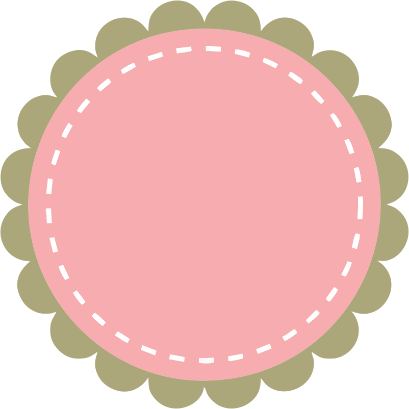 Frames Scalloped Grátis - Escalope Lilas Png (802x802), Png Download