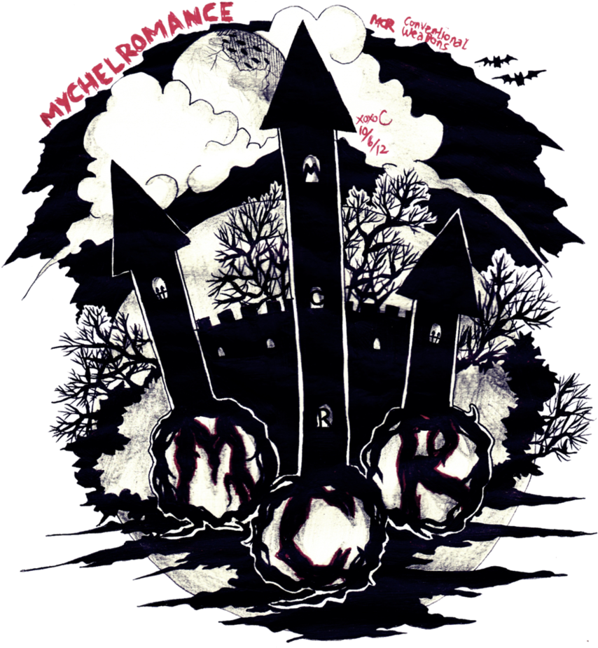 Conventional Weapons Logo By ~mychelromance On Deviantart - My Chemical Romance Logo Art (857x932), Png Download