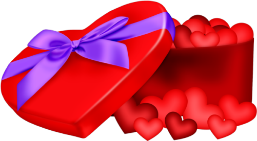 El Box Of Hearts Red - Bow Tie (549x329), Png Download
