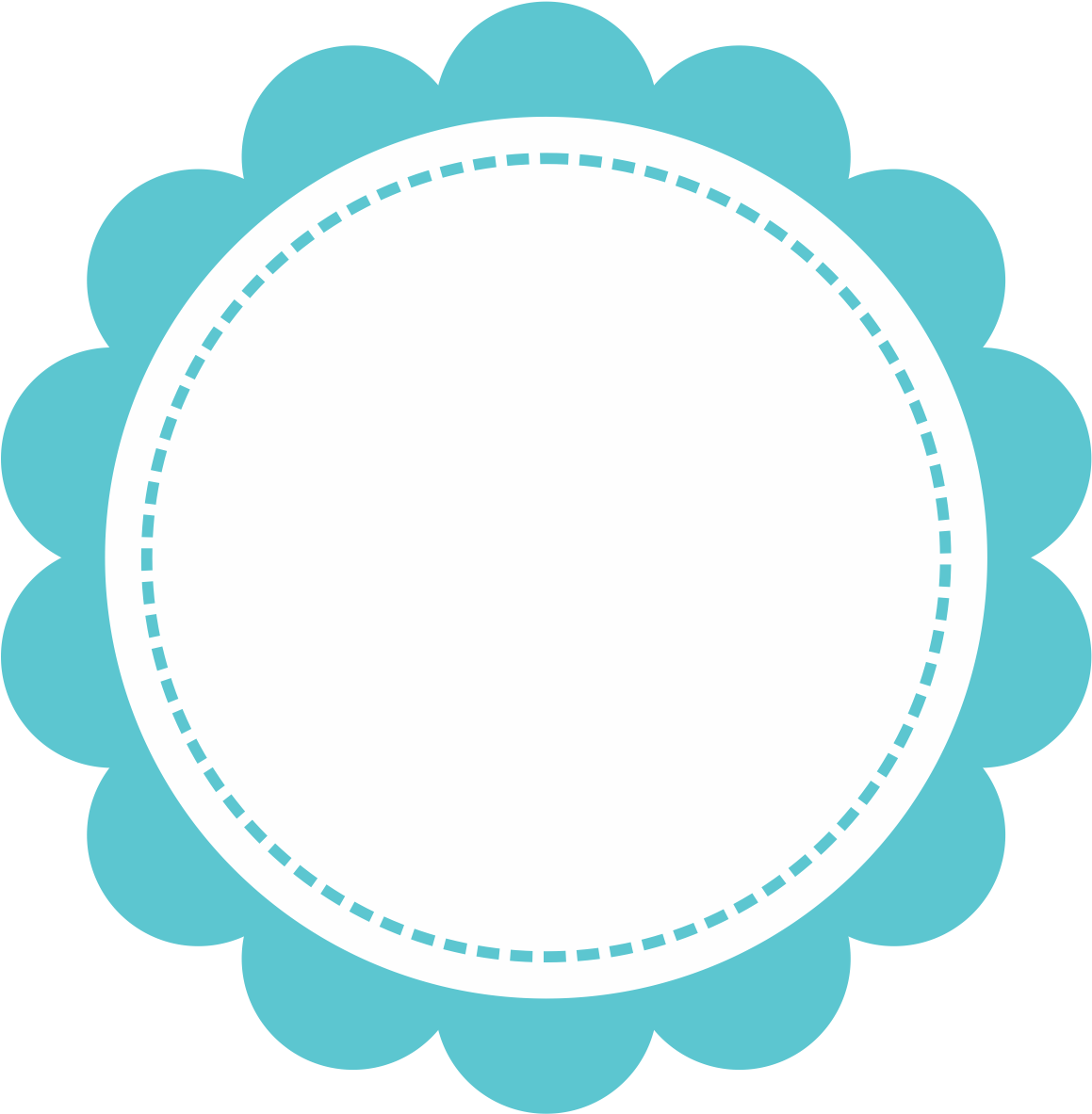 Scalloped Circle Png - Fondos Para Etiquetas De Bautizo (1194x1332), Png Download
