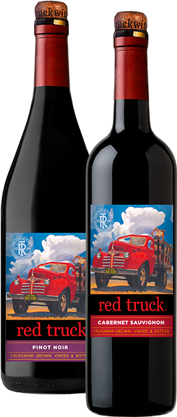 The Idea For Red Truck Wines Began When Fred And Nancy - Red Truck Wine Red Wine (320x657), Png Download