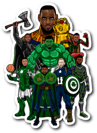 The Audacity Of It All - Boston Avengers Celtics As Avengers (480x480), Png Download