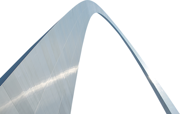 Louis Arch - St Louis Arch Png (574x364), Png Download
