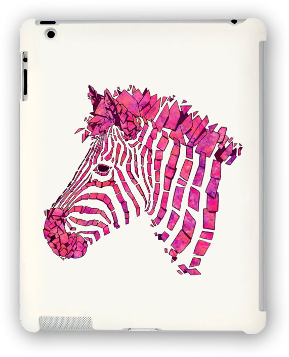 Pink Zebra Ipad Case - Apple Ipad Family (664x720), Png Download