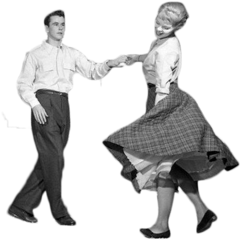 Dancing Couple, My Design, Pinup, 1940s, Photoshop, - Couple Pin Up Png (473x573), Png Download