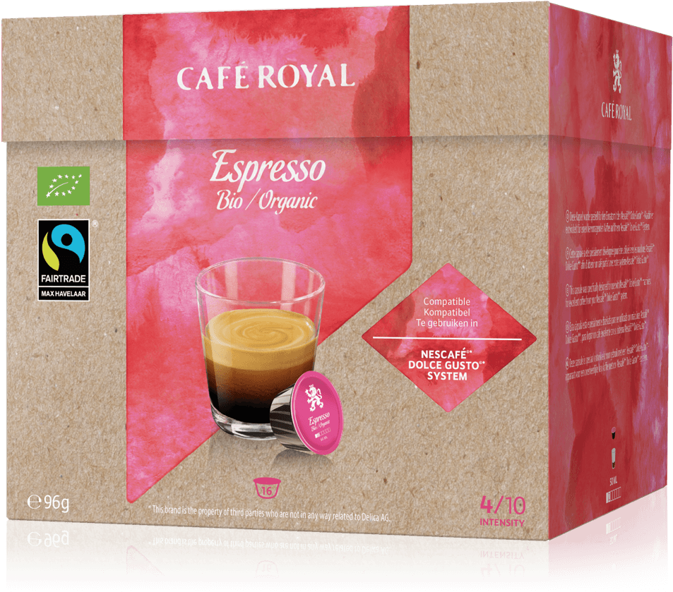 Cafe Royal Espresso Bio Compatible With Nescafe Dolce - Cappuccino (1020x1300), Png Download