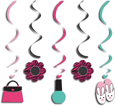 Pink Zebra Boutique Dizzy Danglers - Pink Zebra Boutique Dizzy Danglers, Assorted (5 Pack) (450x381), Png Download