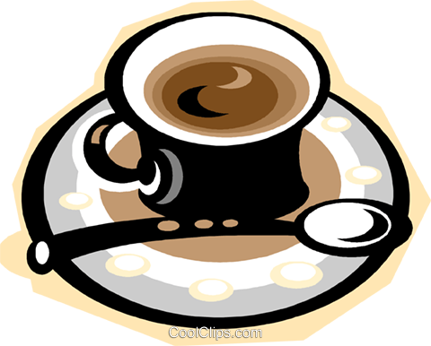 Espresso Coffee Royalty Free Vector Clip Art Illustration - Espresso Coffee (480x386), Png Download