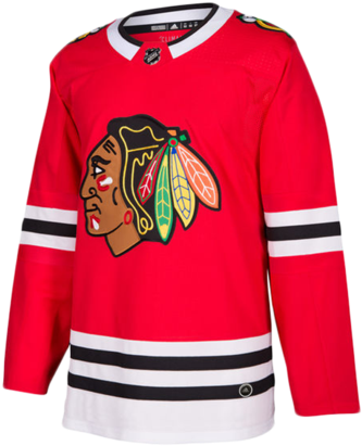Chicago Blackhawks Authentic Pro Team Colour Jersey - Chicago Blackhawks Home Jersey (421x480), Png Download