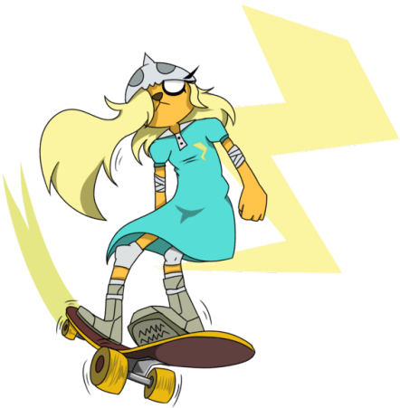 Skateboarding Clipart Tumblr Transparent - Drawing (500x501), Png Download