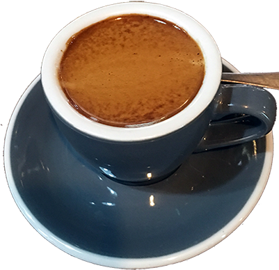 Double Espresso At The Red Shed Coffee Shop And Cafe - Cafe (400x400), Png Download