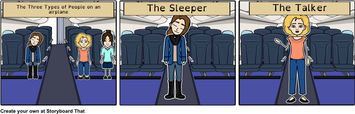 3 Types Of People On Airplanes - Airplane (1164x385), Png Download