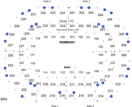 Chicago Blackhawks Vs - United Center (525x388), Png Download