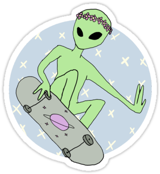 1" Stickers By Macaronitrash - Sticker (375x360), Png Download