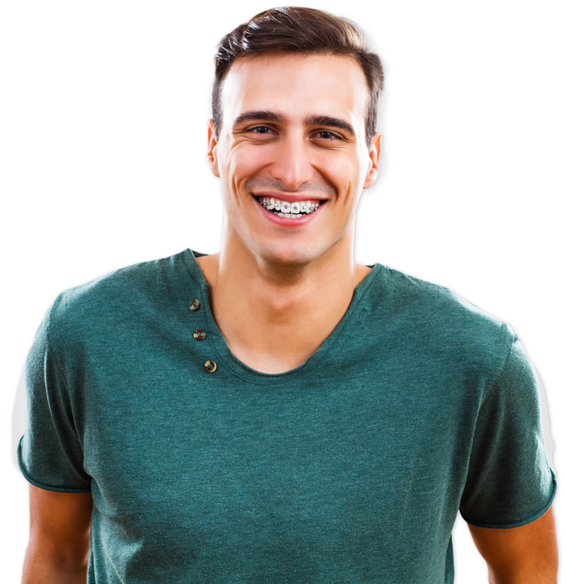 The Natural Coloring Of Your Teeth, Or Go Bright With - Cool Braces For Boys (800x825), Png Download