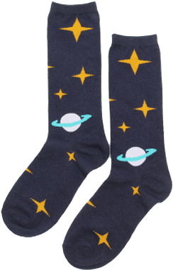 Itgirl Shop Cosmic Planets Stars Cotton Socks Aesthetic - Transparent Aesthetic Socks (460x460), Png Download