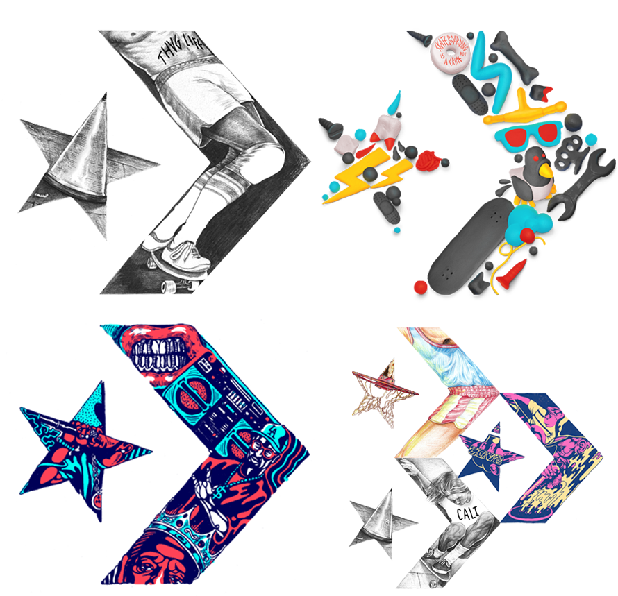 Aj X Converse Unc Alumni Pack (900x888), Png Download