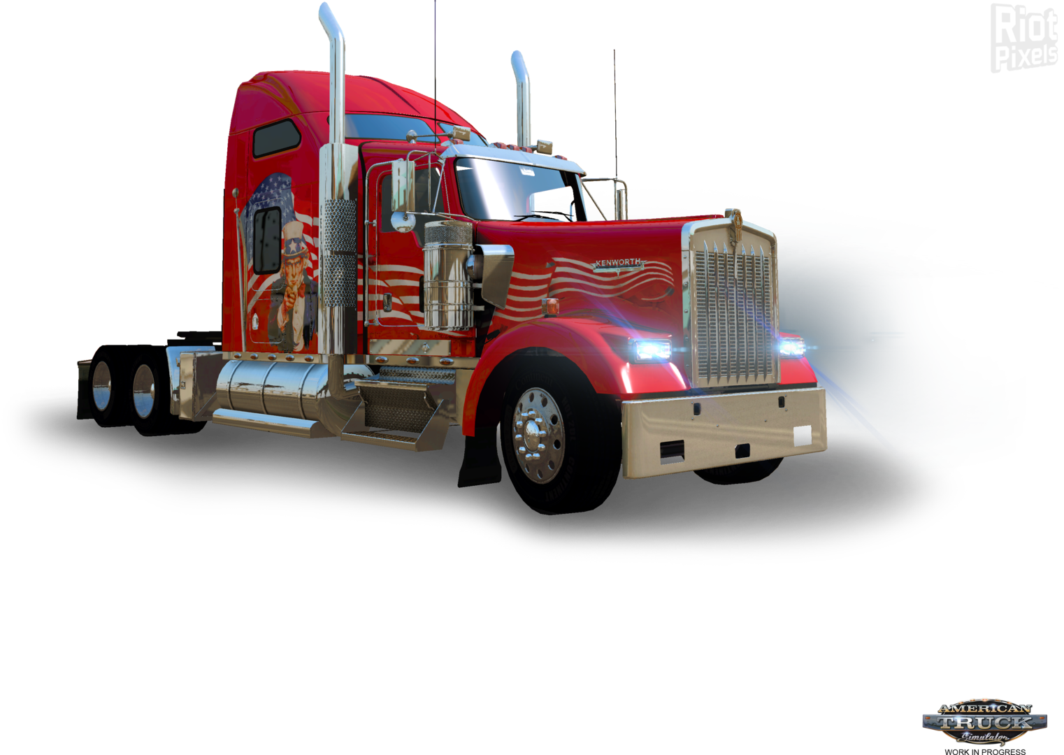 3044 × - American Truck Simulator Png (1522x1080), Png Download