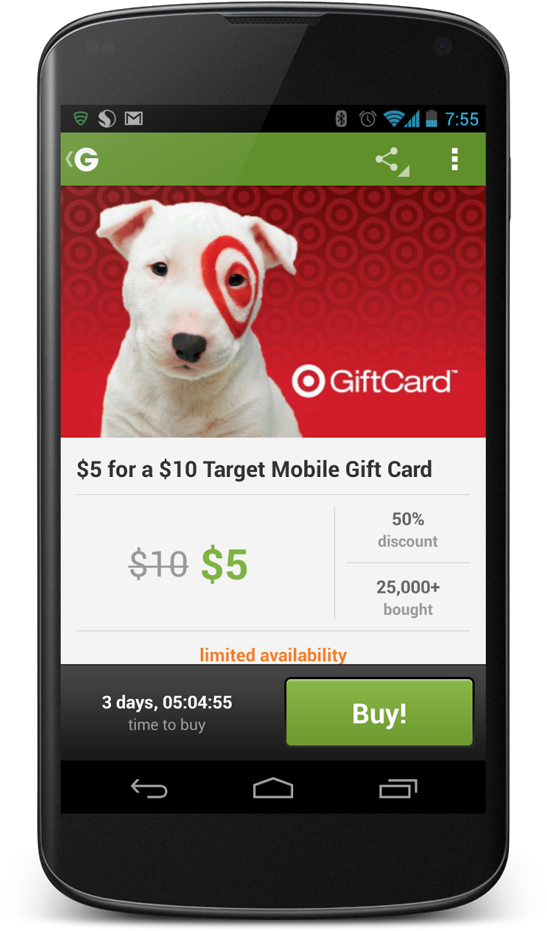 Thanks Groupon For Saving Me 50% Off A $10 Target Gift - Smartphone (959x1600), Png Download