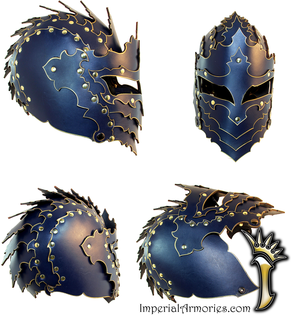 Dark Knight Monarch Helmet - Knight Fantasy Helmet (1024x1109), Png Download