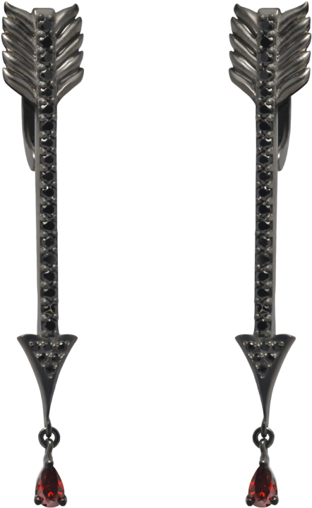 Earrings Cupid's Arrow - Earrings (800x800), Png Download