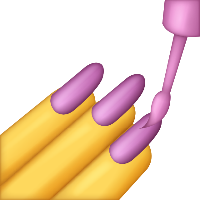 Download Ai File - Nail Emoji (640x640), Png Download