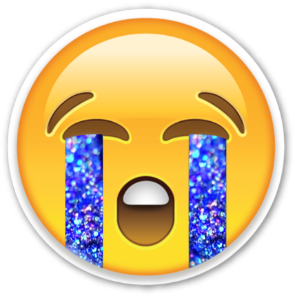When Something Makes U Sad But Ur A - Emoji Crying Holo Tears (1200x714), Png Download