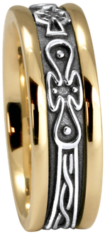 5mm 5474 Ladies Celtic Wedding Band - Engagement Ring (350x350), Png Download