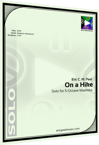 On A Hike, Marimba Solo - Percussion (338x495), Png Download